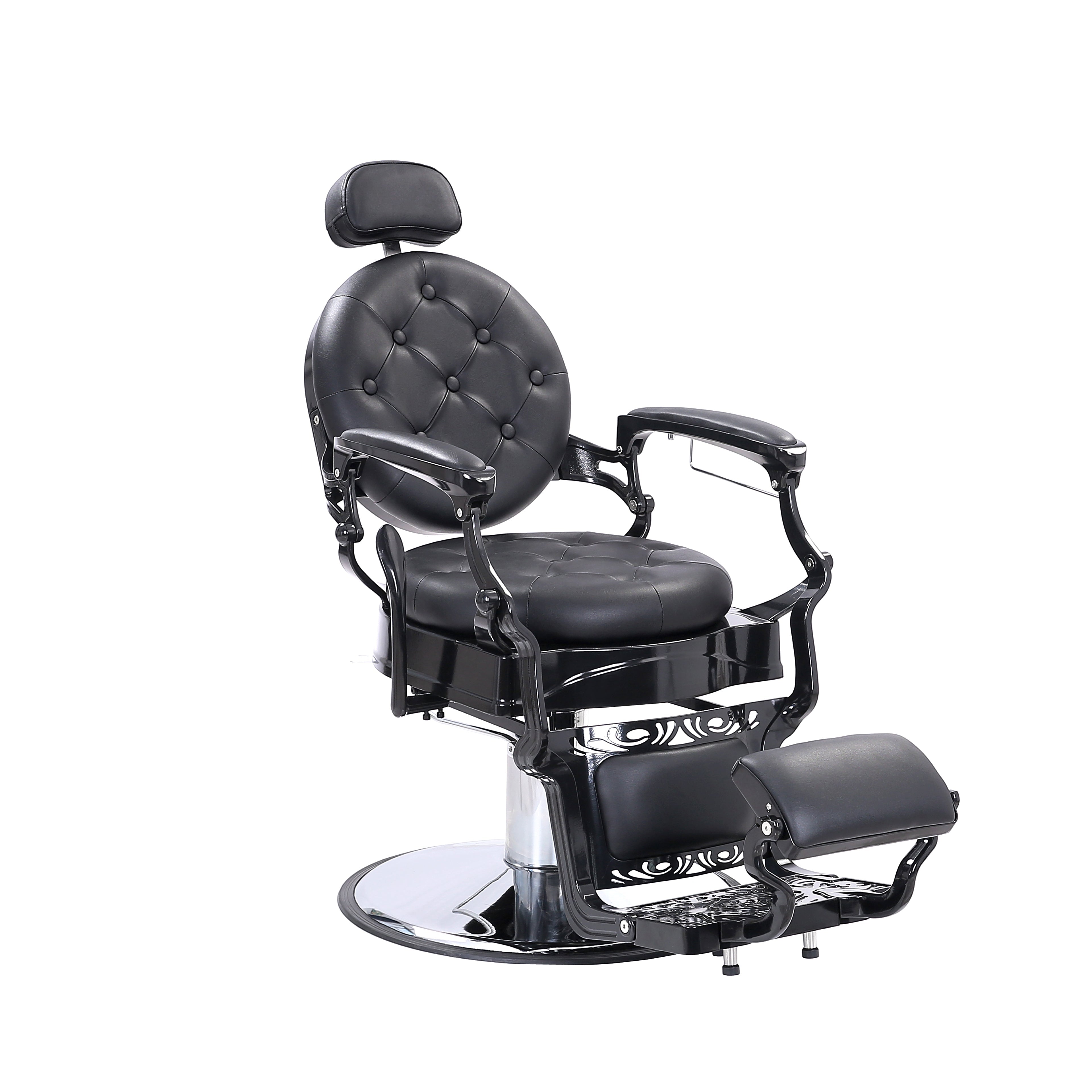 black barber chair overall